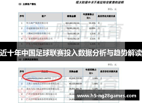 近十年中国足球联赛投入数据分析与趋势解读 近十年中国足球联赛投入数据分析与趋势解读
